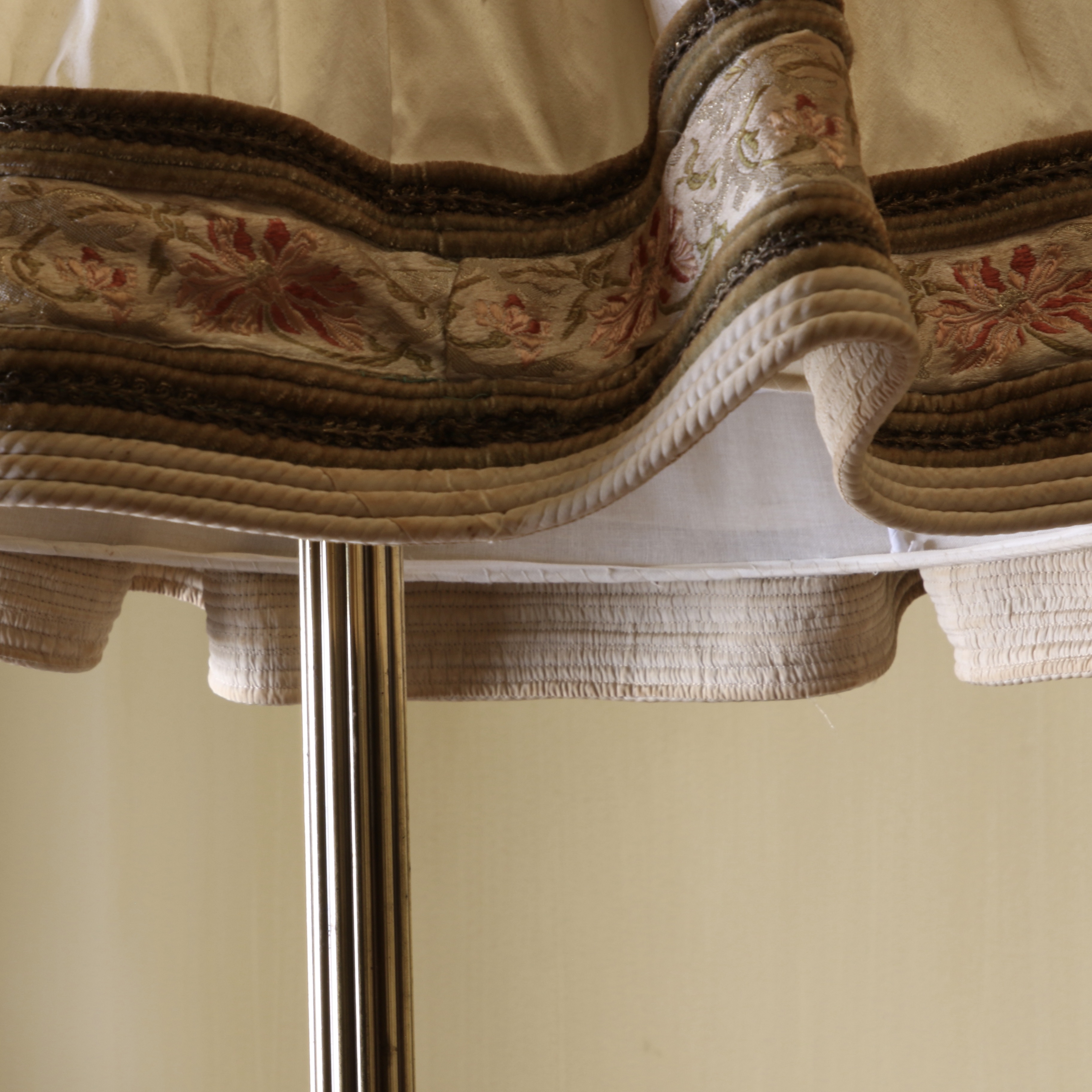 Fluted Brass Floor Lamp